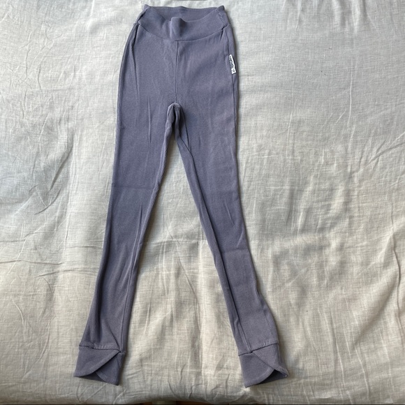 Gymshark Slounge Ribbon Joggers Pants in Steel Blue Marl XS - Picture 3 of 8